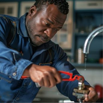 Plumber fixing a pipe - handling financial emergencies